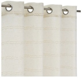 Beżowa zasłona z mieszanki lnu 140x260 cm Nodes – Casa Selección