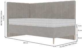 Łóżko młodzieżowe DYZIO - 70x200