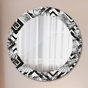 Lustro dekoracyjne okrągłe Kolibry