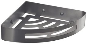 Gedy - Półka narożna do prysznica SMART 21x4,5 cm metaliczny szary