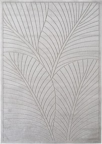 Dywan uniwersalny Nova 3D Motyw Roślinny szary 80 cm x 150 cm