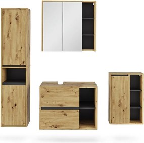 Zestaw mebli łazienkowych artisan/szary 80x46x60 viola