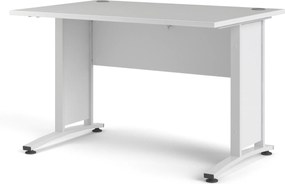 Biurko proste Prima biały 120 białe nogi