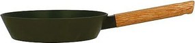 Patelnia Ector 20cm Kaki z Aluminium z Uchwytem Drewnianym - Powłoka Ceramiczna Antyprzywierająca