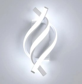 Kinkiet lampa wisząca LED spirala metalowa AT81-3KL-White