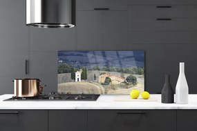 Panel nad blat kuchenny Pejzaż z Drzewami na Łące