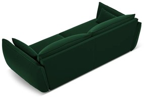 Ciemnozielona aksamitna sofa 208 cm Vanda – Mazzini Sofas