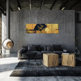 Obraz - Liść miłorzębu (170x50 cm)