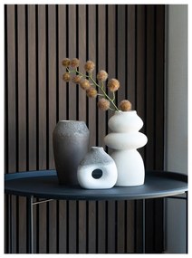 Kremowy kamionkowy wazon (wysokość 26,5 cm) – House Nordic