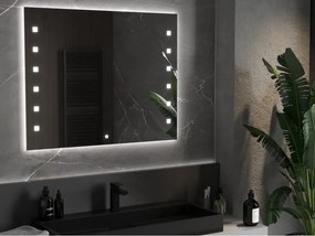 Mexen Ner lustro łazienkowe podświetlane 100 x 80 cm, LED 6000K, antypara - 9809-100-080-611-00