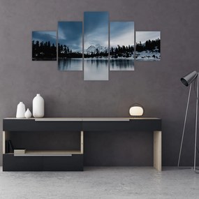 Obraz - Na zamarzniętym jeziorze (125x70 cm)
