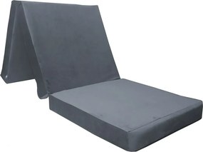 Materac 180/60 + Torba składany turystyczny tkanina Welur : Kolor tkaniny - VELVET - BL14, Rozmiar - 180/60/6, Typ tkaniny - Velvet