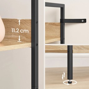 Regał na książki, dokumenty 4 półki - sonoma - LLS174B11