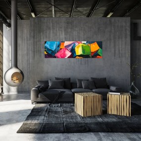 Obraz - Kolorowe kostki (170x50 cm)