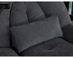 Elektryczny fotel z wbudowanym sterowaniem, szary