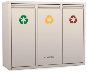 Klarstein Ordnungshüter 3 kosz na śmieci, 45 litrów, 3 pojemniki, bezzapachowy