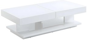 Ława ARAMIS z miejscem do przechowywania – MDF lakierowany w kolorze białym