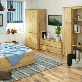 Szafa AKORD S90 4 drzwi Dąb Artisan 90x51x180 cm