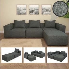 Zestaw sof MCW-O54 (4-częściowy), ciemnoszara