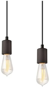 Czarna lampa wisząca Leon – LAMKUR