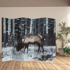 Parawan - Jeleń zimą (210x170 cm)