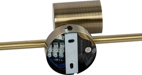 Nowoczesny reflektor brązowy, regulowany, 3-punktowy - Jeana