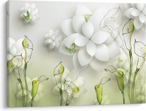 Obraz z kwiatami (70x50 cm)