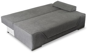 Sofa Rozkładana z Funkcją Spania RENO Dwuosobowa Szara Nowoczesna do Salonu