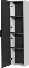 Szafka łazienkowa wisząca słupek biały mat 35 x 25 x 140 cm ASTROS White