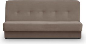 Sofa z Funkcją Spania ARUBA Wersalka Dwuosobowa Rozkładana Brązowa Nowoczesna do Salonu