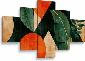Obraz - Geometryczne motywy naturalne II. (125x70 cm)