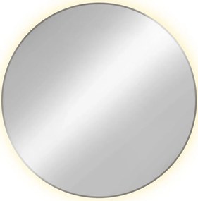 Srebrne okrągłe lustro led F2-H46