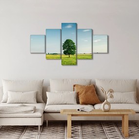 Obraz drzewa na łące (125x70 cm)