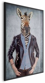 Plakat Zebra Ewa 29,7x42 cm z ramą czarną bez marginesu ARTGEIST B
