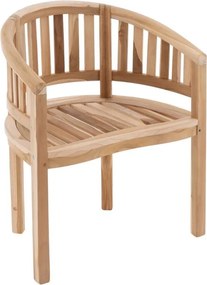 DIVERO Fotel z drewna tekowego