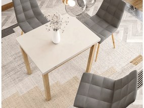 Rozkładany stół jadalny FLIP 80(160)X80 cm, kaszmir/dąb Cremona Torro