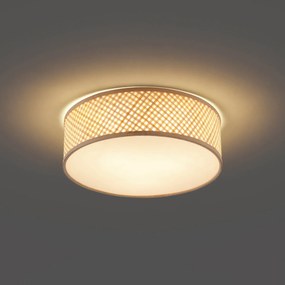 Orientalna bambusowa lampa sufitowa naturalna 40cm - Tremmo