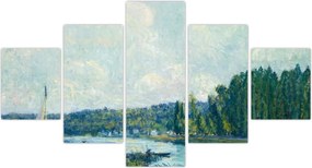 Obraz - Alfred Sisley, The Banks of the Oise, reprodukcje (125x70 cm)