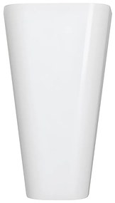 Prostokątna umywalka na nóżce z solid surface - Biała - TILICHO