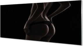 Panel szklany do Kuchni Zarys Kobiecego Ciała