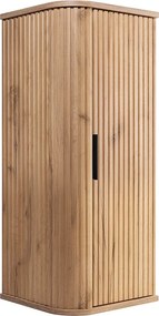 Szafka łazienkowa, dąb Craft, uchwyt czarny, 79 x 35,5 x 31,5 cm