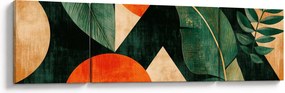Obraz - Geometryczne motywy naturalne II. (170x50 cm)