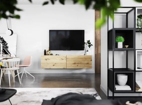 Dwudrzwiowa szafka RTV wisząca Enjoy dąb artisan