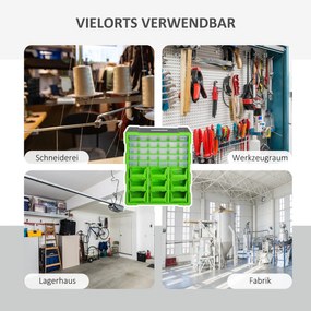 Durhand Skrzynka na drobne elementy 39 szuflad Organizacja warsztatu Zielony | Aosom PL