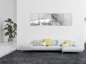 Obraz - Ptak na gałęzi (170x50 cm)