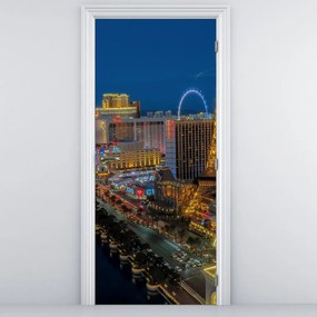 Fototapeta na drzwi - Las Vegas nocą (95x205cm)