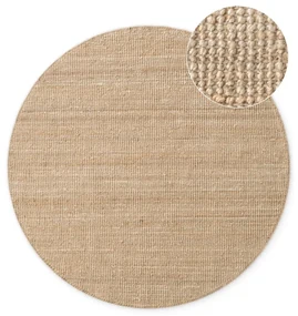 Okrągły dywan z juty w naturalnym kolorze ø 160 cm Bouclé Jaipur – Hanse Home
