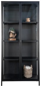 Czarna metalowa witryna 80x175 cm Brisbane – House Nordic