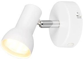 Biała lampa punktowa ø 8 cm Cantar – Trio