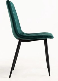 Zestaw 4 Krzese Liny Aksamitne